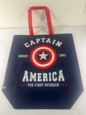 Marvel Captain America Reusable Shopping Tote Bag – New with Tags